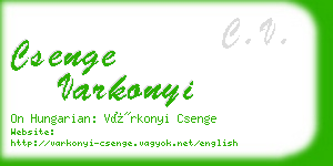 csenge varkonyi business card